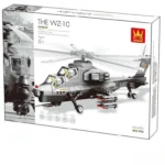 WZ-10 Fiery Army Aircraft Plane Building Blocks Toys for Kids Military