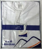 White Thobe/Jubba for Kids Children Muslim Robe Saudi Emarati Round Collar - Image 6