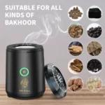 Electric Arabic Bakhoor Incense Burner – Mubkhar Oud Bakhoor Censer in black - Image 7