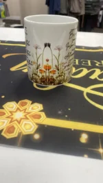 Islamic Gift Mug - Umrah Mubarak 2025 Design - Kaaba & Masjid Nabawi Design - Image 3