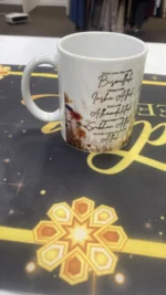 Islamic Gift Mug - Umrah Mubarak 2025 Design - Kaaba & Masjid Nabawi Design - Image 2