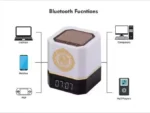 Touch Lamp Azan Clock Quran Cube Speaker QB303 Audio Bluetooth - Image 2