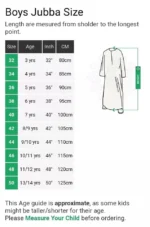Thoub Jubba Islamic Arabian Jubbah BOYS Thobe KIDS White Collar - Image 2