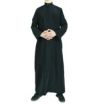 Men's Black Saudi Style Thobe Full Length, Islamic Gift for Ramadan, Eid, Umrah - Image 6