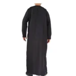 Men’s Omani Style Thobe Long Sleeve Polyester Islamic Dress - Image 4
