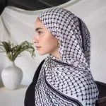 Palestine Keffiyel Scarf Chiffon Printed Breathable Muslim Scarf Women Hijab - Image 2